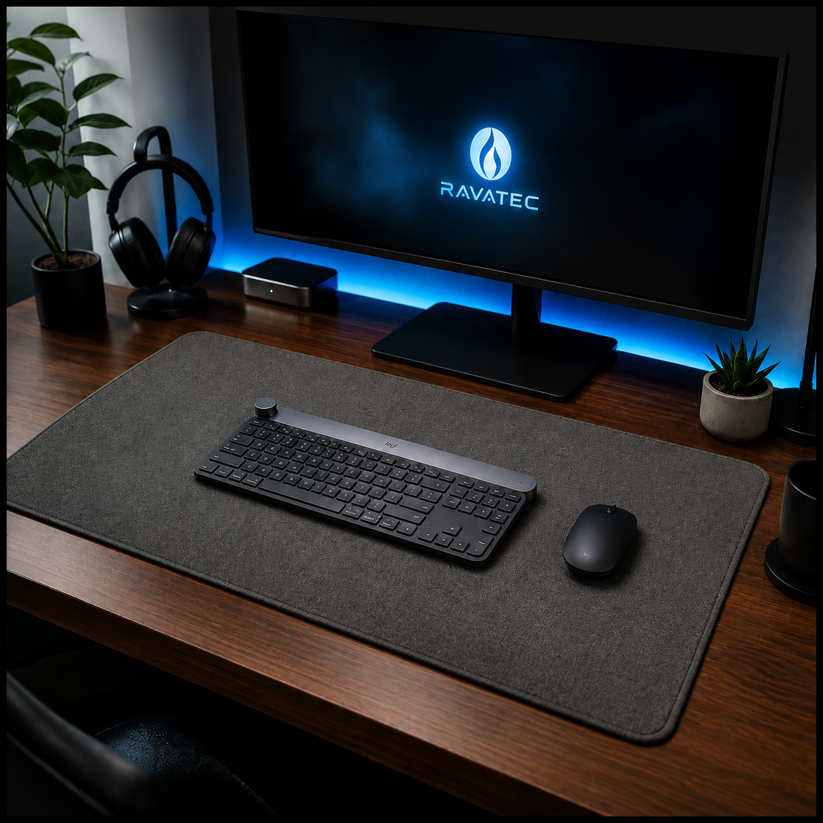 RAVATEC FlowMat - Premium Cotton & Linen Desk Mat