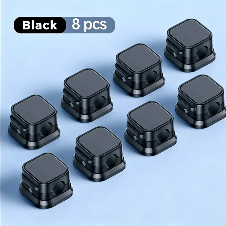 Magnetic Cables Smooth Adjustable Cord Holder Desk Bedside Cable Management Data Cord Collator Charging Wire Cord Holder Clips